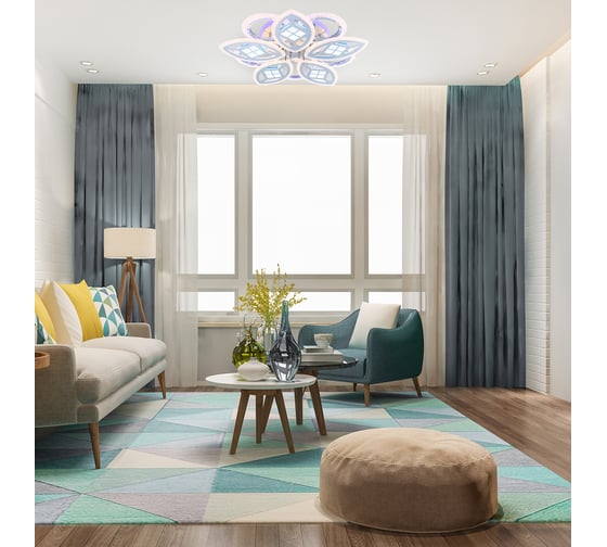 Потолочный светильник ESCADA 10207/10 LED*152+20W Chrome 10207/10LED BL