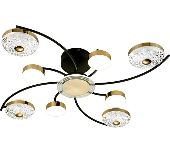 Потолочный светильник ESCADA 10208/8 LED*110W Black/Gold 10208/8LED
