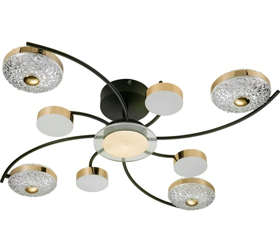 Потолочный светильник ESCADA 10208/8 LED*110W Black/Gold 10208/8LED