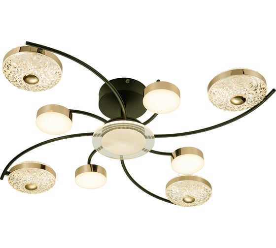 Потолочный светильник ESCADA 10208/8 LED*110W Black/Gold 10208/8LED
