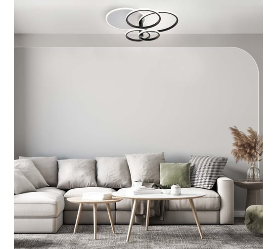 Потолочный светильник ESCADA 10213/4 LED*84+24W White/Black 10213/4LED BL White