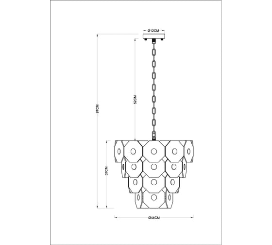 Подвесная люстра ARTE LAMP lambrusco A4069LM-7AB