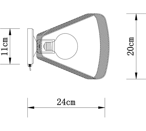 Бра ARTE LAMP maasym A7044AP-1BK