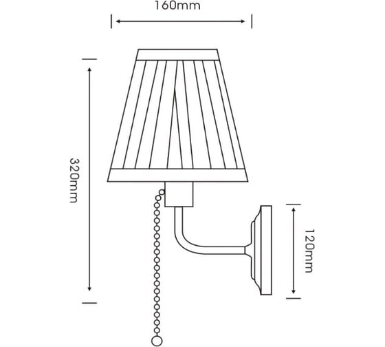 Бра ARTE LAMP marriot A5039AP-1CC