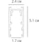 Накладной магнитный шинопровод (трек) ARTE LAMP 2м EXPERT A57020 A570206 3