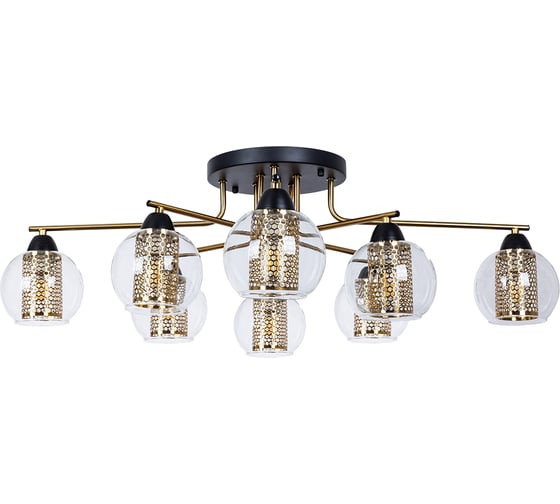 Потолочная люстра ARTE LAMP manchester A7045PL-8BK 1
