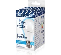 Электрическая светодиодная лампа Ergolux LED-A60-15W-E27-4K ЛОН 15Вт Е27 4500К 13638