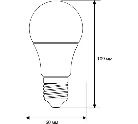 Электрическая светодиодная лампа Ergolux LED-A60-15W-E27-4K ЛОН 15Вт Е27 4500К 13638