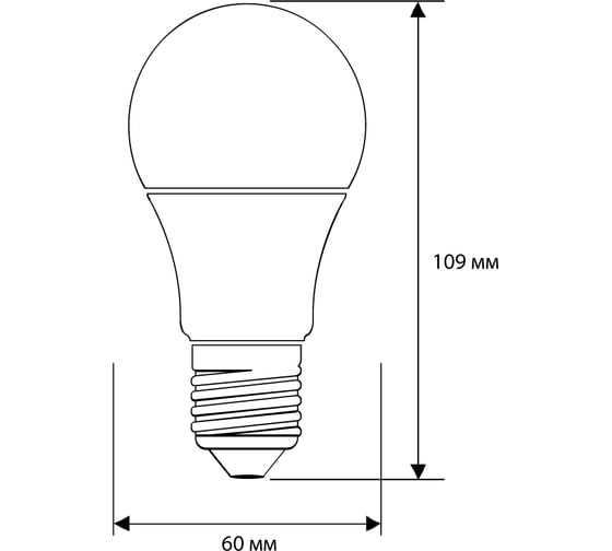 Электрическая светодиодная лампа Ergolux LED-A60-17W-E27-4K ЛОН 17Вт E27 4500K 13180