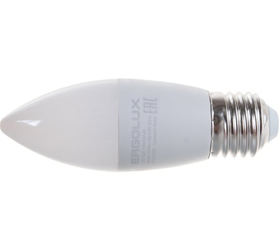 Электрическая светодиодная лампа Ergolux LED-C35-11W-E27-6K Свеча 11Вт E27 6500K 13623
