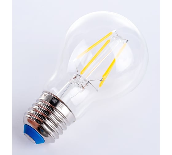 Светодиодная лампа Uniel LED-A60-7W/WW/E27/CL/MB GLM10TR Форма А, прозрачная UL-00002366