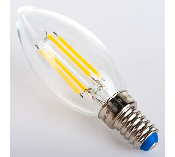 Светодиодная лампа Uniel LED-C35-6W/NW/E14/CL GLA01TR Форма свеча, прозрачная UL-00002198