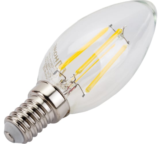 Светодиодная лампа IN HOME LED-СВЕЧА-deco 5Вт 230В Е14 4000К 450Лм 4690612007571