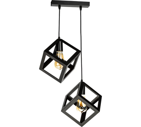 Подвесная люстра RITTER SOFFITTA, 256x260x1000мм, Е27x2, черный, 52627 8