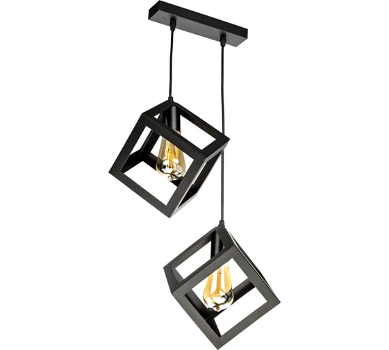 Подвесная люстра RITTER SOFFITTA, 256x260x1000мм, Е27x2, черный, 52627 8