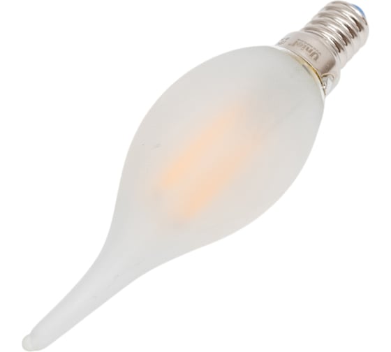 Светодиодная лампа Uniel LED-CW35-6W/WW/E14/FR PLS02WH Форма свеча на ветру, матовая UL-00000306
