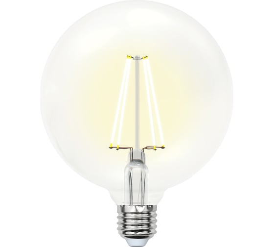 Светодиодная лампа Uniel LED-G125-10W/WW/E27/CL PLS02WH 10534