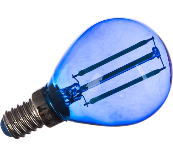 Лампа Uniel LED-G45-5W/BLUE/E14 GLA02BL Форма шар UL-00002989