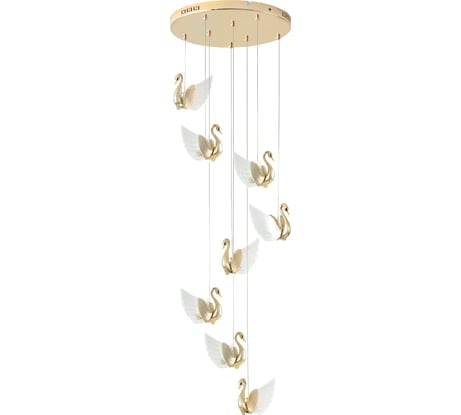 Подвесной светодиодный светильник RITTER BIRDIE, 500x160x1000мм, 56Вт, 23м, золото, 51638 9