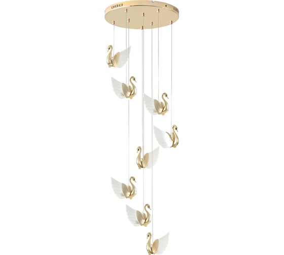 Подвесной светодиодный светильник RITTER BIRDIE, 500x160x1000мм, 56Вт, 23м, золото, 51638 9