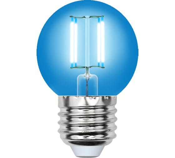 Лампа Uniel LED-G45-5W/BLUE/E27 GLA02BL Форма шар UL-00002990