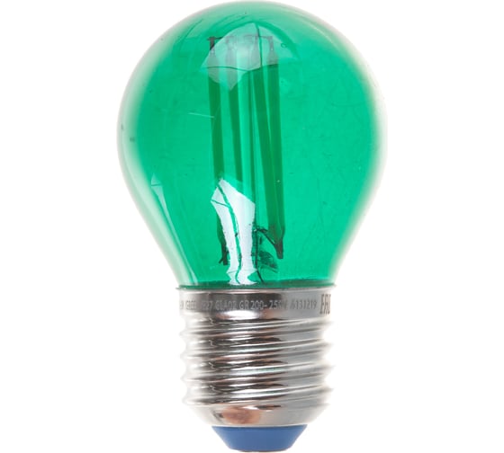 Лампа Uniel LED-G45-5W/GREEN/E27 GLA02GR светодиодная, форма шар UL-00002988 1