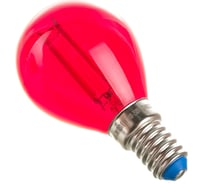 Лампа Uniel LED-G45-5W/RED/E14 GLA02RD светодиодная, форма шар UL-00002985