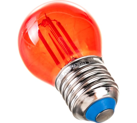 Лампа Uniel LED-G45-5W/RED/E27 GLA02RD светодиодная, форма шар UL-00002986