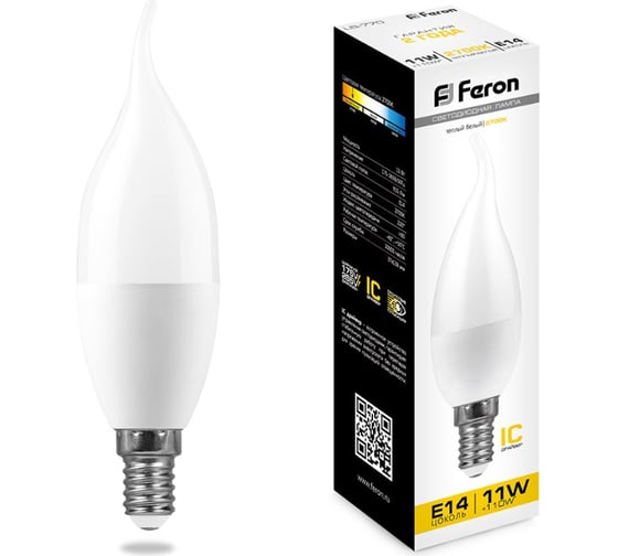 Светодиодная лампа FERON 11W 230V E14 2700K, LB-770 25939