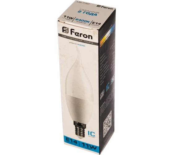Светодиодная лампа FERON 11W 230V E14 6400K, LB-770 25952