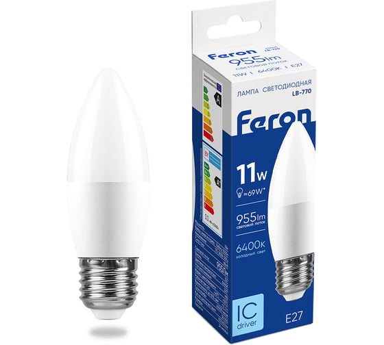 Светодиодная лампа FERON 11W 230V E27 6400K, LB-770 25945