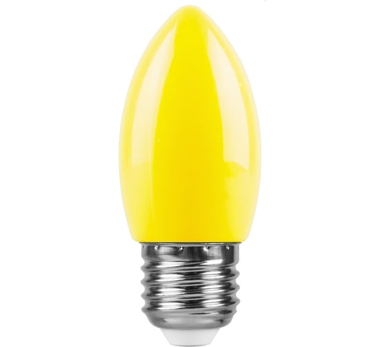 Светодиодная лампа FERON 1W 230V E27 желтый, LB-376 25927