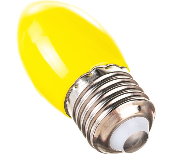 Светодиодная лампа FERON 1W 230V E27 желтый, LB-376 25927