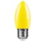Светодиодная лампа FERON 1W 230V E27 желтый, LB-376 25927 2