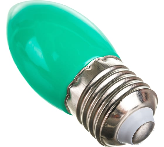 Светодиодная лампа FERON 1W 230V E27 зеленый, LB-376 25926