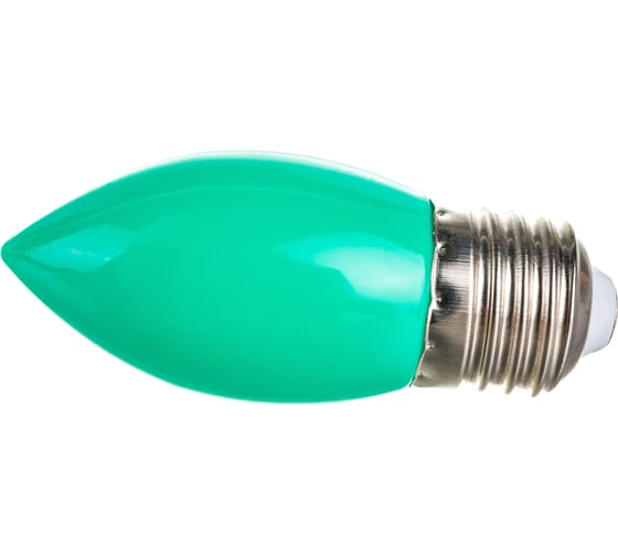 Светодиодная лампа FERON 1W 230V E27 зеленый, LB-376 25926