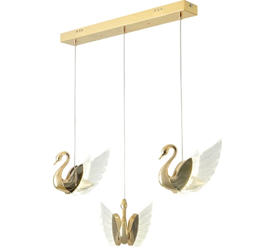 Подвесной светодиодный декоративный светильник RITTER BIRDIE 500x180x100мм 56Вт 23м золото 51636 5