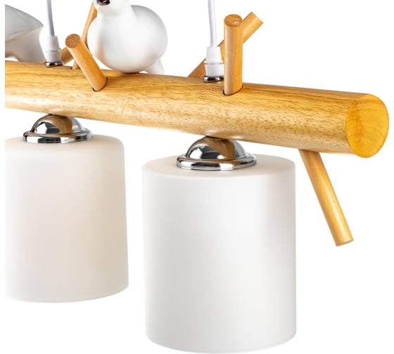 Подвесная люстра RITTER BIRDIE, 780x1000, 6м, 3хЕ27, дерево, 52440 3