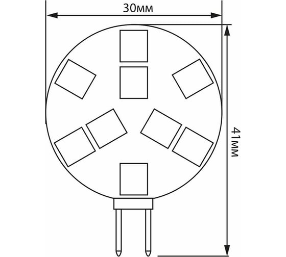 Светодиодная лампа FERON 3W 12V G4 4000K, LB-16 25093