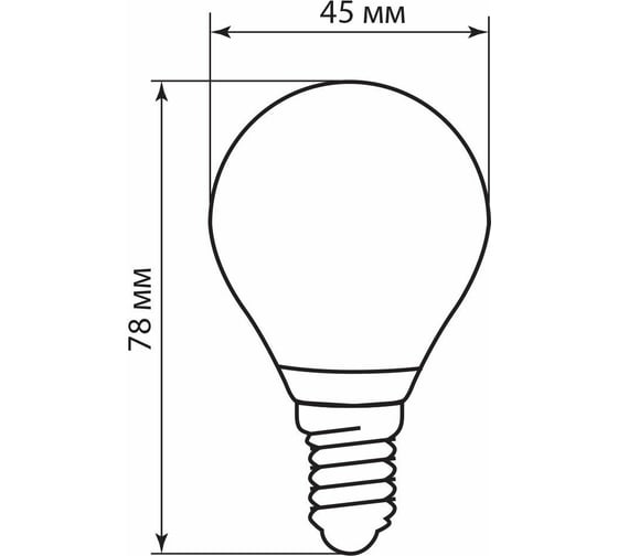 Светодиодная лампа FERON 5W 230V E14 4000K, LB-61 25579