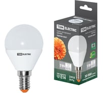 Светодиодная лампа TDM ELECTRIC FG45-5 Вт-220 В-4000 К–E14 SQ0340-0007
