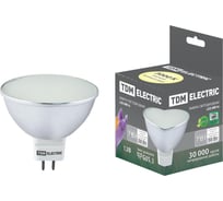Светодиодная лампа TDM ELECTRIC MR16-7 Вт-12 В -3000 К–GU 5,3 SMD SQ0340-0061