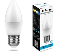 Светодиодная лампа FERON 7W 230V E27 6400K, LB-97 25883