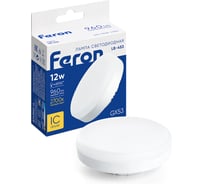 Светодиодная лампа FERON 12W 230V GX53 2700K, LB-453 25833