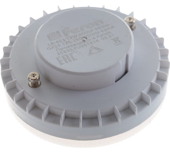 Светодиодная лампа , FERON 12W 230V GX53 4000K, LB-453 25835