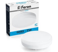 Светодиодная лампа FERON 7W 230V GX53 6400K, LB-451 25866