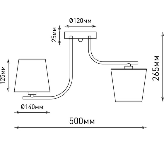 Люстра Rivoli Сhris 3154304 4 х Е14 40 Вт модерн Б0059281