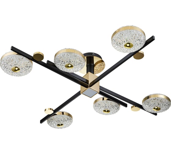 Потолочный светильник ESCADA 10219/6 LED*78W Black/Gold 10219/6LED
