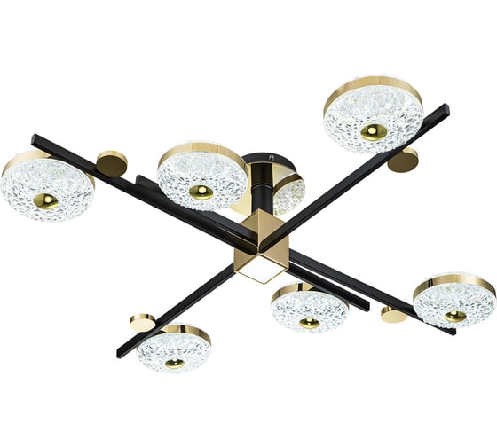 Потолочный светильник ESCADA 10219/6 LED*78W Black/Gold 10219/6LED