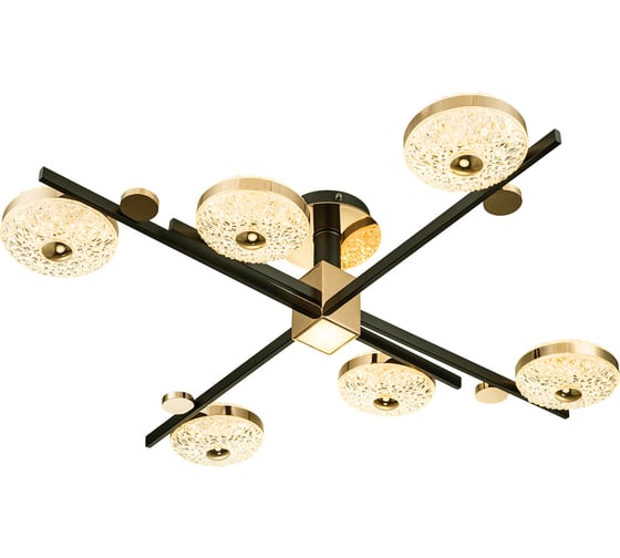 Потолочный светильник ESCADA 10219/6 LED*78W Black/Gold 10219/6LED